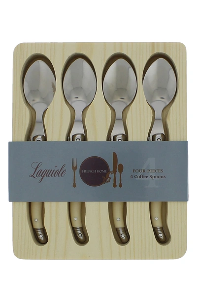French Home Laguiole Coffee Spoons In Ivory