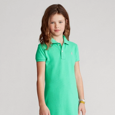  Polo Ralph Lauren Girls Stretch Mesh Polo Dress Kids