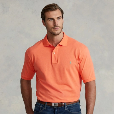 Shop Polo Ralph Lauren The Iconic Mesh Polo Shirt In May Orange