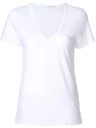 Shop Rag & Bone Basic V-neck T-shirt In White