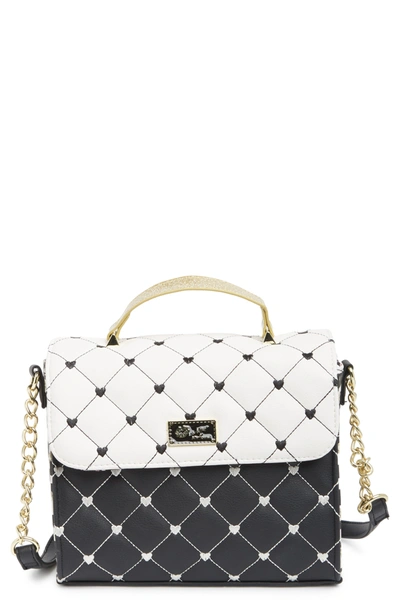 Betsey johnson quilted heart crossbody hotsell