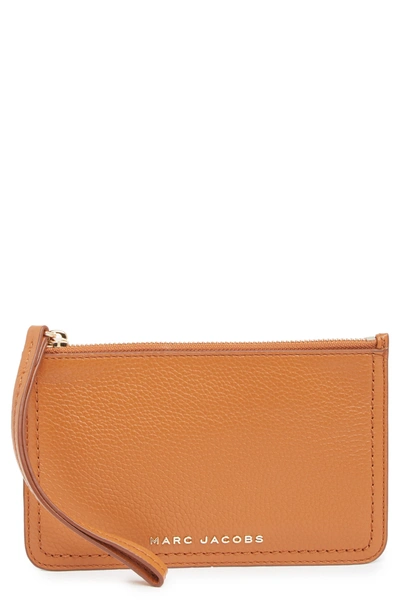 Shop Marc Jacobs Medium Wristlet In Smoked Almond