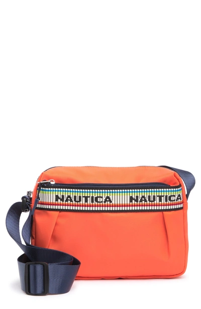 Shop Nautica Riptide Logo Crossbody Bag In Orangeade