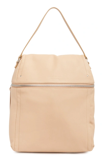 Shop Lucky Brand Soue Leather Backpack In Beige 01