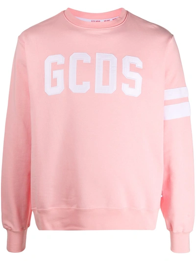 Shop Gcds Felpa Con Logo  In Pink