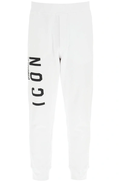 Shop Dsquared2 Icon Sweatpants In White (white)