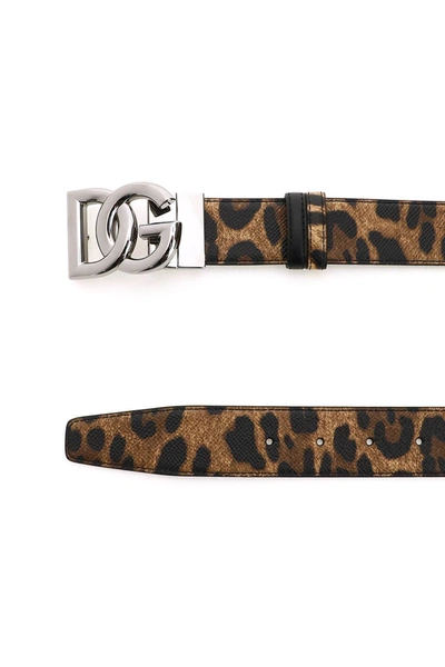 Shop Dolce & Gabbana Logo Buckle Reversible Belt In Mixed Colours