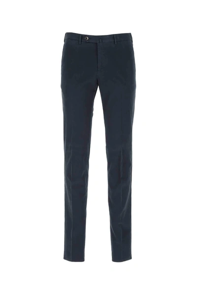 Shop Pt01 Slim Fit Trousers In Navy