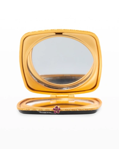 Jay Strongwater Sugar Skull Compact Mirror