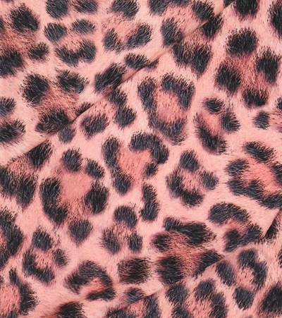 Shop Molo Niki Cotton-blend Leggings In Rose Jaguar