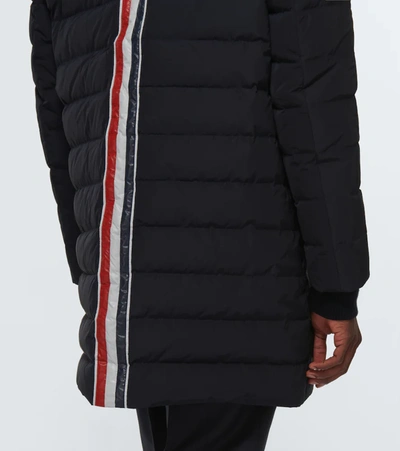 Shop Thom Browne Down-filled Hooded Coat In Navy