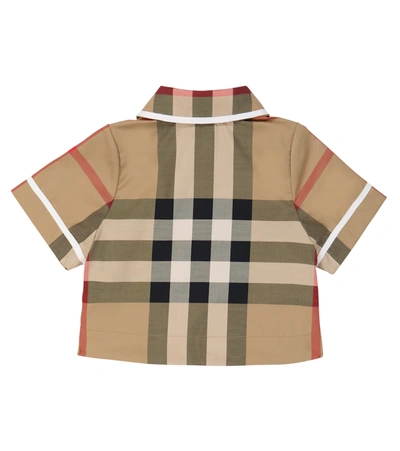 Shop Burberry Baby Vintage Check Shirt In Archive Beige Ip Chk