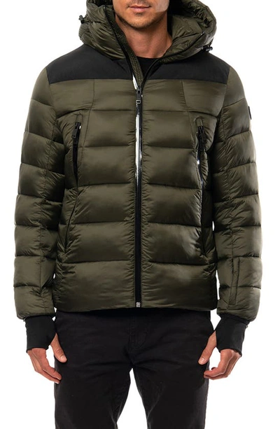 Shop The Recycled Planet Company Recycled Down Puffer Coat In Dark Olive