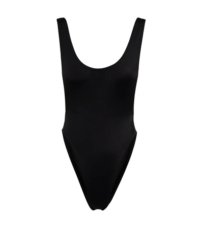 Shop Norma Kamali Marissa Swimsuit In Black