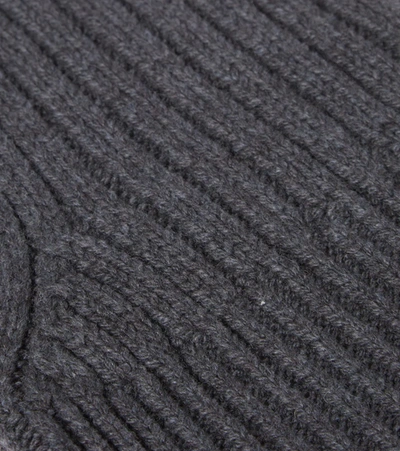 The Row Everest Ribbed Cashmere Snood In Charcoal