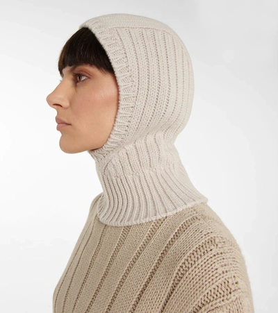 Shop The Row Everest Cashmere Ski Mask In Dove