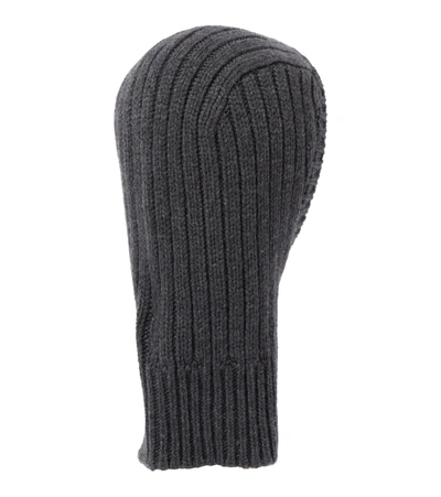 Shop The Row Everest Cashmere Balaclava In Charcoal