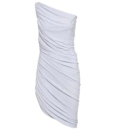 Shop Norma Kamali Diana One-shoulder Minidress In White