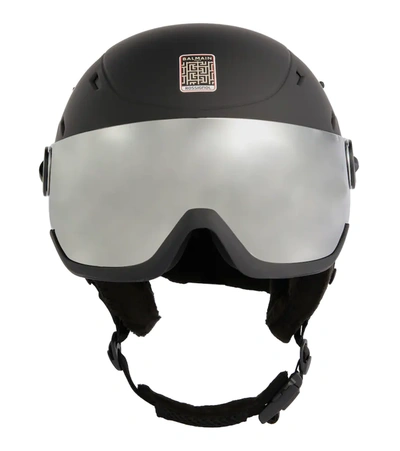 Shop Balmain X Rossignol Ski Helmet With Goggles In Ivoire/noir