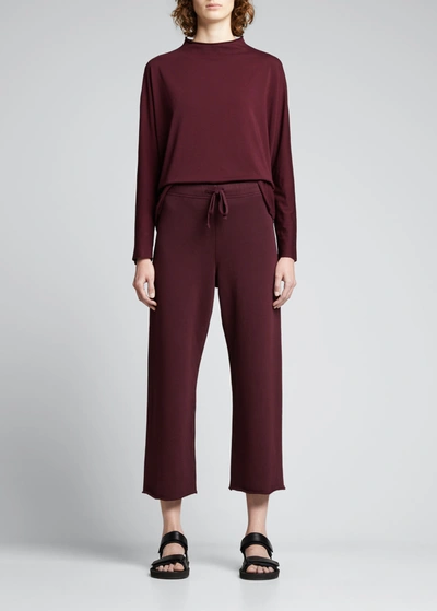 Shop Frank & Eileen Cropped Wide-leg Sweatpants - Vamp