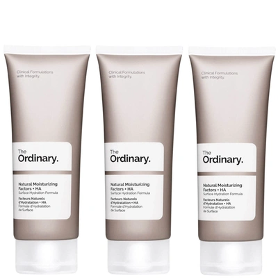 Shop The Ordinary Natural Moisturizing Factors And Ha 100ml (three Pack)