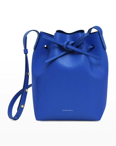 Mansur Gavriel Mini Saffiano Leather Bucket Bag