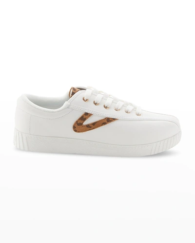 Shop Tretorn A-nyliteca Suede Retro Tennis Sneakers In Wtleo