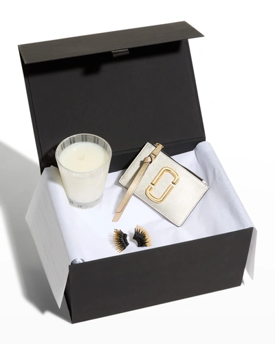 Neiman Marcus Nest New York Candle, Mignonne Gavigan Earrings & Marc Jacobs Card Case Gift Box Set