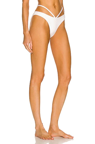 Shop Jonathan Simkhai Emmalynn Bikini Bottom In White