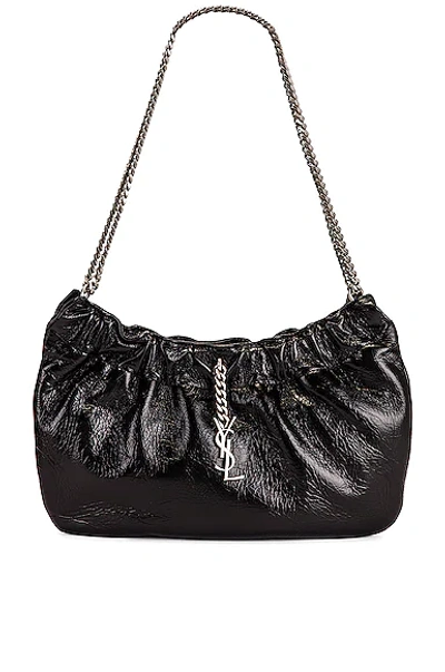 Saint Laurent Pacpac Leather Hobo Bag In Nero | ModeSens