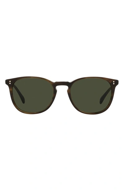 Oliver Peoples Finley Esquire 51mm Square Sunglasses In Dark Brown