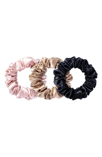 Shop Slip Pure Silk 3-pack Scrunchies In Multi