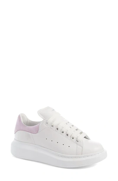 Shop Alexander Mcqueen Oversized Sneaker In White/ Lilac