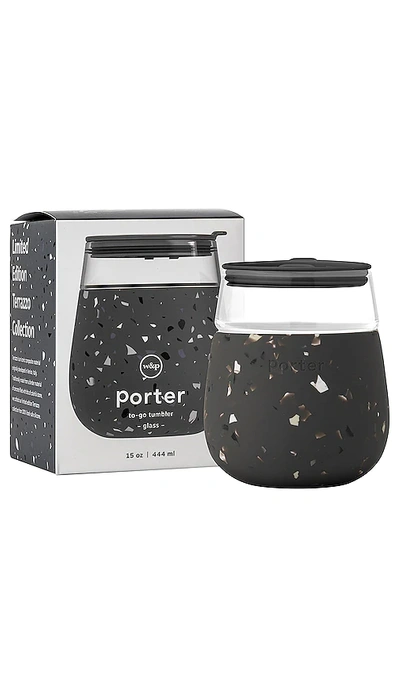 Shop W&p Porter Glass In Charcoal Terrazzo