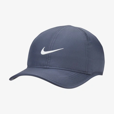 Shop Nike Unisex  Sportswear Aerobill Featherlight Adjustable Cap In Blue