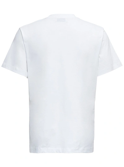 Shop Marine Serre White Cotton T-shirt With Moon Logo