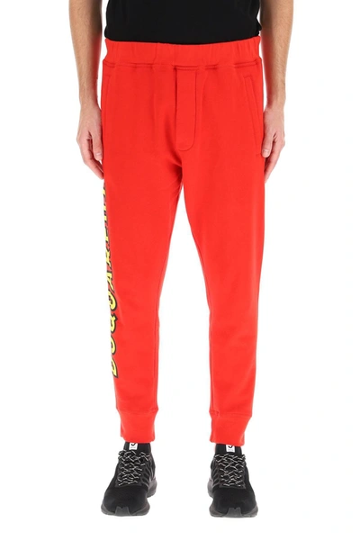 Shop Dsquared2 Sweatpants With Logo In Mixed Colours