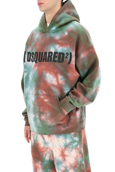 Shop Dsquared2 Tie-dye Hoodie In Mixed Colours