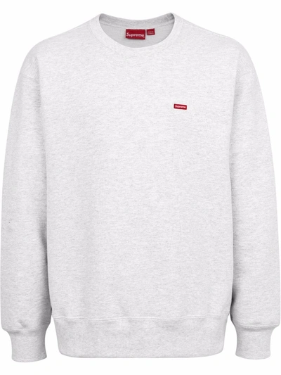 Supreme Box Logo Crewneck Sweatshirt In Grey | ModeSens