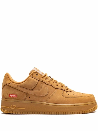 Shop Nike X Supreme Air Force 1 Low Sp "supreme" Sneakers In Brown