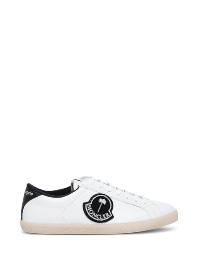 Shop Moncler Genius Ryangels White Leather Sneakers By Palm Angles