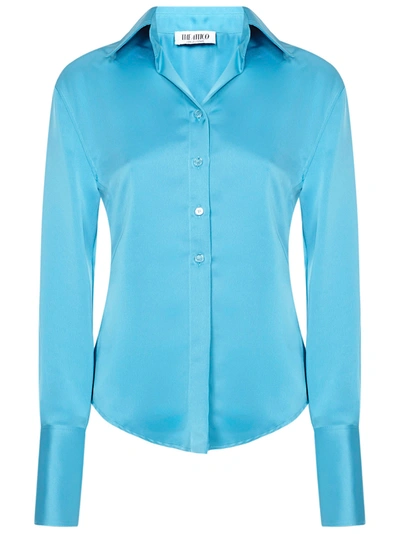 Shop Attico Lily Shirt In Light Blue