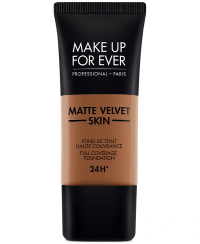Shop Make Up For Ever Matte Velvet Skin Full Coverage Foundation In Y - Chestnut