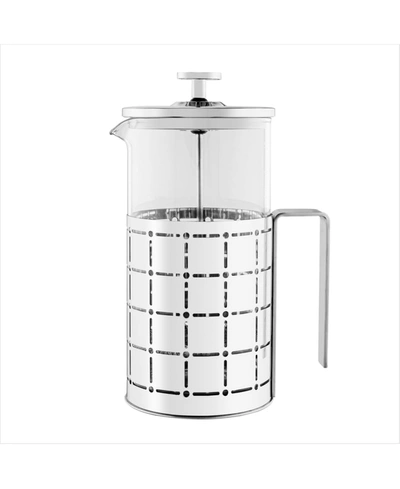 Shop Ovente French Press 34 oz 1 Liter Coffee Tea Maker In Silver-tone