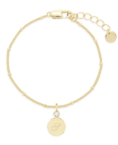 Shop Brook & York Women's Caroline Initial Bracelet In Gold- S