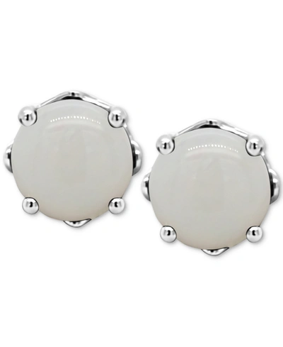 Macy's Rhodolite Garnet Stud Earrings (1-1/5 Ct. T.w.) In Sterling Silver (also In Opal, Citrine, White Top In Opal