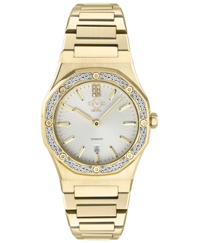 Shop Gevril Gv2 Women's Palmanova Gold-tone Ion Plating Swiss Quartz Bracelet Watch 33mm