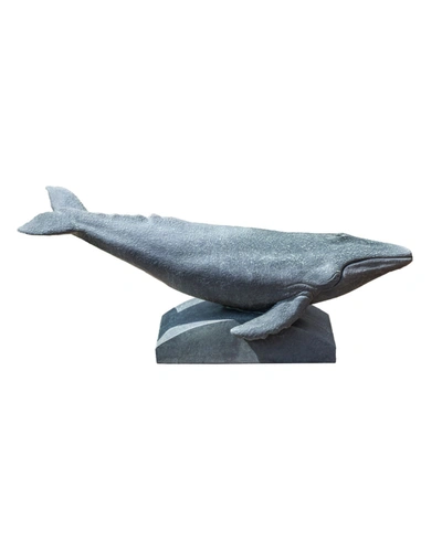 Shop Campania International Humpback Whale Garden Statue In Dark Gray