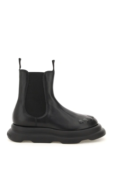 Shop A.w.a.k.e. Casual Ariana Chelsea Boots In Black