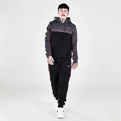 Shop Sonneti Men's Adam Track Suit In Black/dark Grey